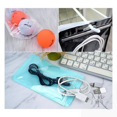 별걸다 컬러 소분 지퍼백 10-16cm 1P 상품포장, 12x20 - 블루