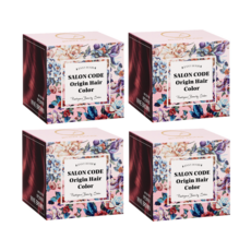제니하우스 염색약 시즌3 살롱코드 오리진 홈쇼핑 4박스, 와인브라운, 4개