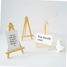 원목 미니이젤 15x8cm 탁상용 소품 액자 받침대 인테리어 전시 디스플레이