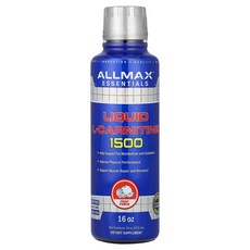 ALLMAX 올맥스 리퀴드 L-카르니틴 1500 프루트 펀치 16oz 473ml 카르니틴 보충제, 1, 473