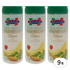 OKPUTO 리얼 그레이티드 파마산 치즈가루, 85g, 9개