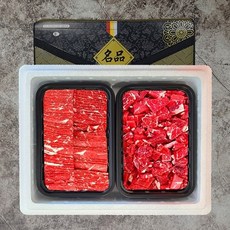 명절선물 소고기 선물세트 1kg 불고기 국거리 호주산 수입소고기 설선물, 1개
