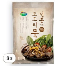더드림 도토리가루 도토리묵 가루, 3개, 800g