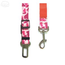 리니펫 토리 밀리터리 강아지 차량용 안전벨트 핑크 B066 강아지끈