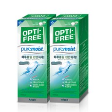옵티프리 퓨어 모이스트 소프트렌즈 세정액, 300ml, 2세트