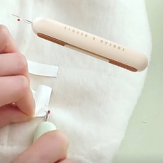 굿베럴 고급 실뜯개+실끼우개 투인원, 1개, 실끼우개실밥제거 옐로우