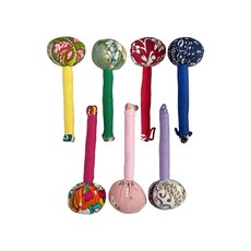 FINDAY艾草按摩捶7入組，手工編織，全身適用，舒緩疲勞，多色可選, 1套