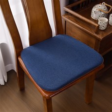 해피유통 중식 전통 디자인 복자 자수 등받이 쿠션 사계절용 편안한 면마 혼방 의자 방석, 43x45cm, 28