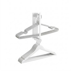 費歐家 磁吸衣架收納架 洗衣機側邊置物架 免打孔壁掛式設計, 白色