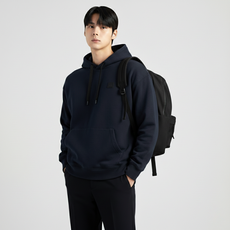 아이더 남성 에센셜 시그니처 스몰 로고 후드티