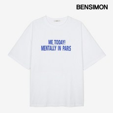 벤시몽 멘탈리 인 파리즈 반팔 티셔츠 (BS5STS509WH) 3271148