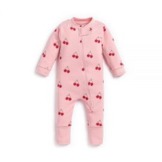 MONICA + ANDY 원피스 아기 파자마 여아 및 남아용 100% 유기농 옷 신생아 용 사이즈 체리 인 러브 2세 169450, 디즈니 프린세스 캐릭터