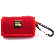 Needs the Pet. 寵物撿便袋收納包, 紅色的, 1入, 1入