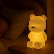 플로우홈 달곰이 led 무선 수면 수유등 무드등, 화이트