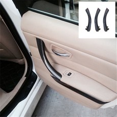 BMW E90 E91 E92 E93 內門把替換件, 1個, 水轉印碳纖維, 黑色