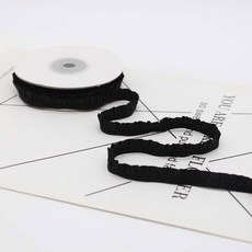 액세서리 포장 퓨어 밴드 야드 패브릭 DIY 화이트 5 바느질 늘어나는 트림 리본 레이스 탄성 블랙 선물 프릴, 04 black, 1개