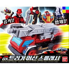 반다이 파워레인저 루팡포스 vs 패트롤포스 DX트리거머신스플래시 로봇장난감, 혼합색상, 1개