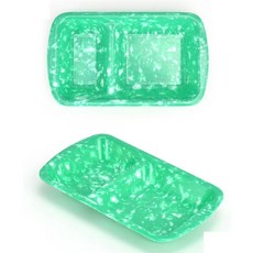 멜라민 분식 2칸 나눔접시 반찬그릇 15x8.8cm 13호 hib*3051oo