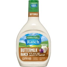 히든벨리 버터밀크 랜치 샐러드 드레싱 앤 토핑 Hidden Valley Buttermilk Ranch, 710ml