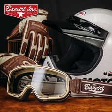 오토바이 고글 헬멧 안경 악세사리 렌즈 클래식 레트로 바이크 방풍 라이딩 모터사이클, 클래식 레트로 화이트브라운 렌즈