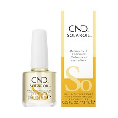 CND 솔라오일 큐티클 오일 호호바 비타민 E 쌀겨 및 CND SolarOil Cuticle Oil Natural Blend Of Jojoba Vitamin E Rice, 0.25 Fl Oz (Pack of 1), 1개