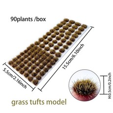개박스 불규칙 모델 잔디 클러스터 미니어처 모형 모래 테이블 장면 재료, 1개, 3. DK