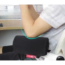 의자팔걸이쿠션 팔받침대 팔걸이연장 쿠션 조절 연장 컴퓨터, 원형 아치 블랙