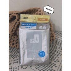 SEA BREEZE 臉&身體兩用 涼感濕巾 30入 沁涼柑橘, 1個