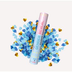 올리브파티 젠더리빌 컨페티 폭죽 성별 확인 베이비샤워 풍선 파티용품, 1개, 단품_블루