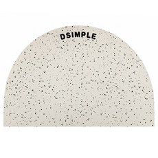 디심플 마블 욕실 규조토 발매트, 크림