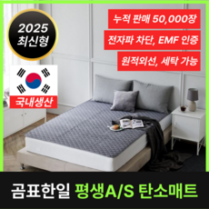 [100%국내생산] 곰표한일 전자파없는 원적외선 분리난방 EMF 인증 탄소매트, 더블(135x180cm)