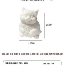 고양이스퀴시 말랑이 쫀득 뚱냥이 DIY가능 스트레스해소, DIY 고양이+브러쉬+40색증정