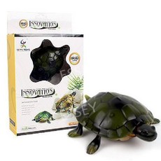 움직이는뱀 무선조종 파충류 RC 작동 동물 거미 장난감 전갈, 13. 리모콘 거북이 - 녹색, 1개