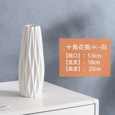 高檔花瓶ins風高顔值插花水養花瓶陶瓷幹花擺件客廳現代網紅花瓶