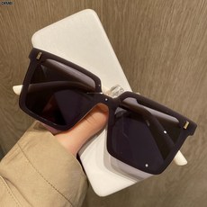 DFMEI 新款大方框墨鏡男款高級感痞帥大臉開車防紫外線太陽鏡女