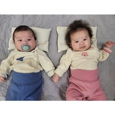 클라우드 서포트 바이오비드폼 아기 베개(후두연화), 아이보리