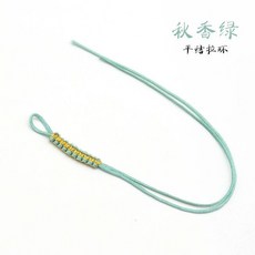 金綫編織平結手工DIY項鏈手鏈掛繩材料繩, 1個, 鞦香綠, 1根
