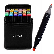 트윈마카펜 디자인 미술용 애니메이션 마카펜 마커 세트 24색 36색 48색 60색 80색, 1개, 24개