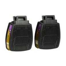3M P100 호흡기 카트리지/필터 클릭 D80926 멀티 가스/증기 결합 카트리지 NIOSH 승인 더 나은 통기성과 편안함을 위한 듀얼 플로우 1쌍, 3M P100 마스크 카트리지/필터, Secure Cl