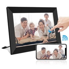 Youyu 디지털 포토프레임 10.1인치 WiFi 터치스크린 1280*800 디지털 액자 IPS 광시야각 HD1080P 벽걸이식 사진프레임 32GB 내장 메모리 사진/동영상 재생
