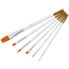 채색용 붓 브러쉬 6개 세트 석고방향제, 1세트, 혼합