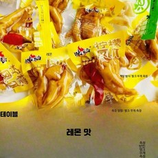 매콤새콤 절임 양념닭발 500g 무뼈 간식 캠핑음식 국물닭발밀키트 냉동, 500g 레몬 봉황발톱, 1개