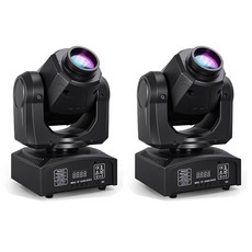 밍지 60W LED 무빙 스테이지 조명 DMX512 컨트롤 - 8가지 고보 및 8가지 색상 사운드 활성화 540 팬 및 270 틸트 결혼식용 컴팩트 DJ 조명 파티 무대, 1