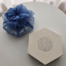 곶감 단지 상자 슬라이드 용기 박스 디저트 명절 빅엔설, B. 하늘색 60cm