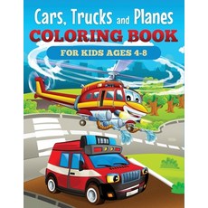 Cars Trucks and Planes Coloring Book for Kids Ages 4-8 Paperback, C.H. Press, English, 9781648420269