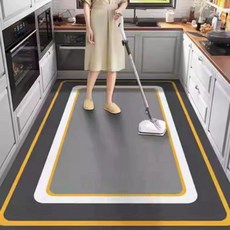 대형 규조토 발매트 싱크대 논슬립 주방매트 주방 40X60 신선한, 1개, Q. 정사각형과 원