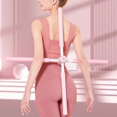 필라테스 밸런스바 십자봉 스트레칭봉 요가봉 스트레칭 스틱 홈트기구 등스트레칭, 블루, 1개