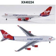JC 金屬 1/400 維珍航空 Virgin 747-400 Tinker Belle G XX40224 合金飛機模型, 1個