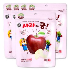 (주)산마을 과일이쿵 유기농과자 어린이과자 사과가쿵, 5개, 15g
