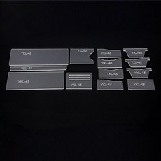 NW 유니버설 짧은 지갑 아크릴 템플릿 지갑 가죽 패턴 아크 NW Univeral Short Wallet Acrylic Template Wallet Leather Pattern A